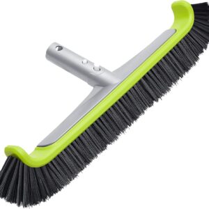 Pool Brush Head with Durable Bristles and Heavy-Duty Aluminum Back