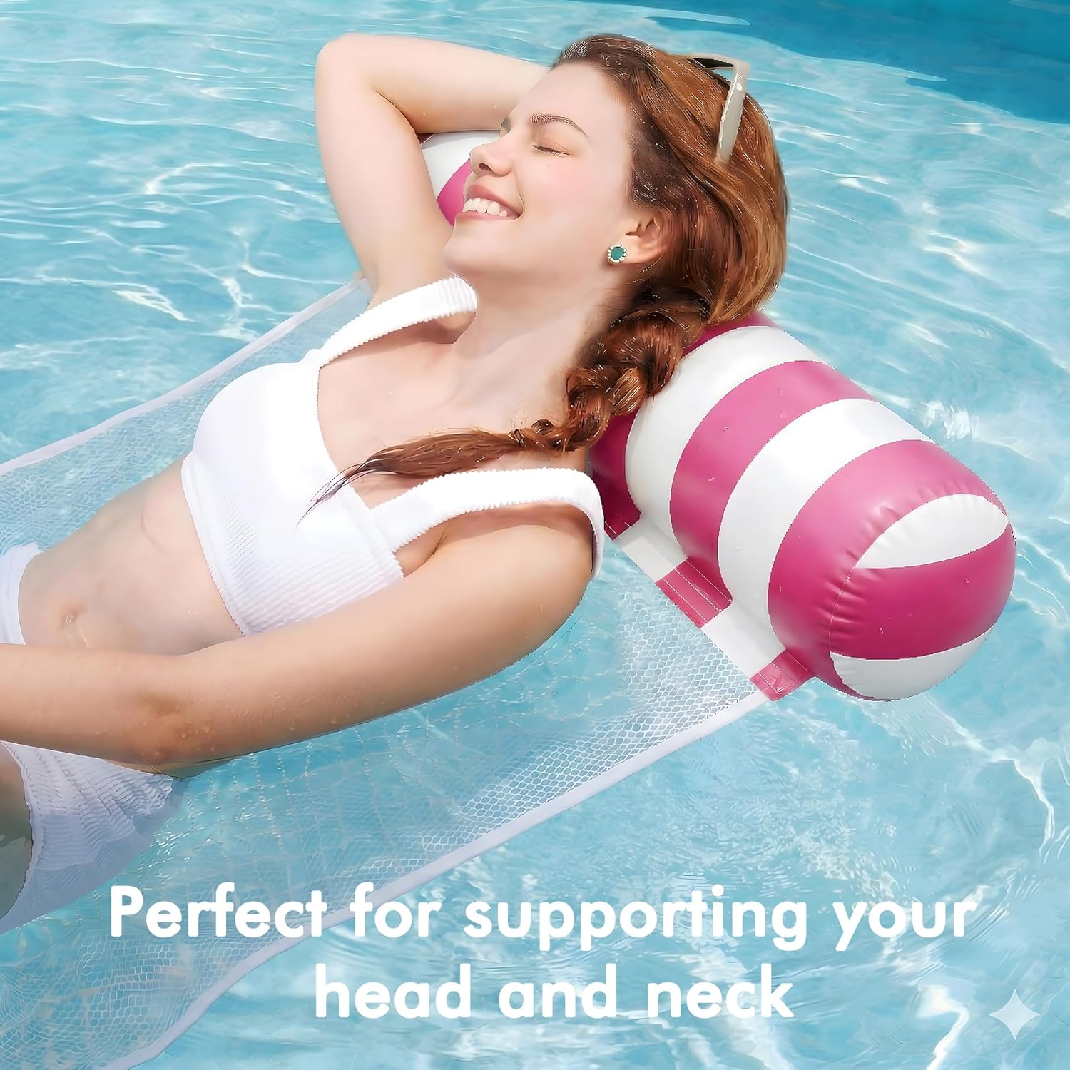 Inflatable Pool Float Set, 2 Pack 4-in-1 Water Hammocks for Adults - Image 4